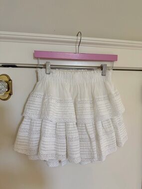 aerie Tiered Lace Ruffle Skirt